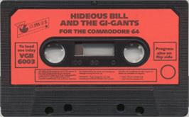 Cartridge artwork for Hideous Bill And The Gi-gants on the Commodore 64.