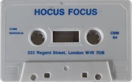Cartridge artwork for Hocus Focus on the Commodore 64.