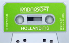 Cartridge artwork for Hollanditis on the Commodore 64.
