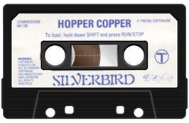Cartridge artwork for Hopper Copper on the Commodore 64.