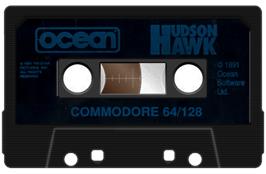 Cartridge artwork for Hudson Hawk on the Commodore 64.