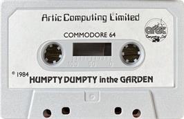 Cartridge artwork for Humpty Dumpty in the Garden on the Commodore 64.