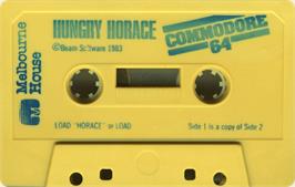 Cartridge artwork for Hungry Horace on the Commodore 64.