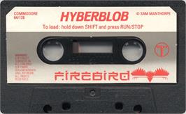 Cartridge artwork for Hyber Blob on the Commodore 64.