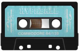 Cartridge artwork for Hypa-ball on the Commodore 64.