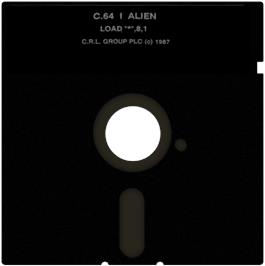Cartridge artwork for I-Alien on the Commodore 64.