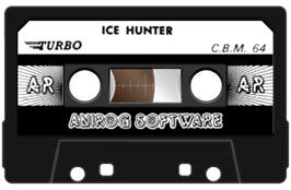 Cartridge artwork for Ice Hunter on the Commodore 64.