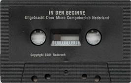 Cartridge artwork for In Den Beginne on the Commodore 64.