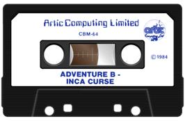 Cartridge artwork for Inca Curse on the Commodore 64.
