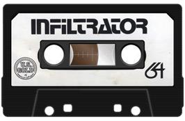 Cartridge artwork for Infiltrator on the Commodore 64.