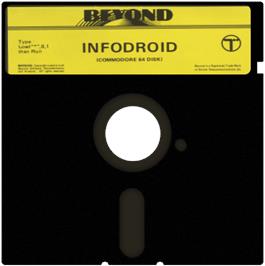 Cartridge artwork for Infodroid on the Commodore 64.
