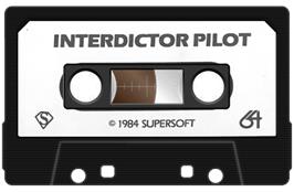 Cartridge artwork for Interdictor Pilot on the Commodore 64.