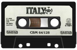 Cartridge artwork for Italy 1990 on the Commodore 64.