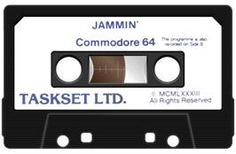 Cartridge artwork for Jammin' on the Commodore 64.