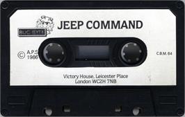 Cartridge artwork for Jeep Command on the Commodore 64.