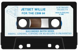 Cartridge artwork for Jet Set Willy on the Commodore 64.