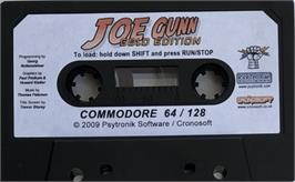 Cartridge artwork for Joe Gunn - Gold Edition on the Commodore 64.