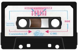 Cartridge artwork for Jonah Barrington's Squash on the Commodore 64.