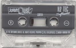 Cartridge artwork for Jonny Quest on the Commodore 64.
