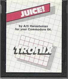 Cartridge artwork for Juice! on the Commodore 64.