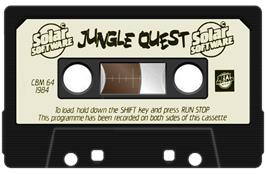 Cartridge artwork for Jungle Quest on the Commodore 64.