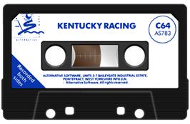 Cartridge artwork for Kentucky Racing on the Commodore 64.