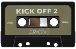 Cartridge artwork for Kick Off 2 on the Commodore 64.