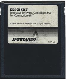 Cartridge artwork for Kids On Keys on the Commodore 64.