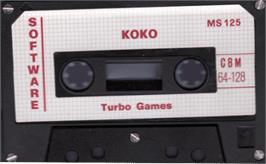 Cartridge artwork for Koko on the Commodore 64.