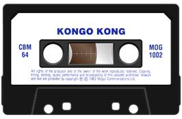 Cartridge artwork for Kongo Kong on the Commodore 64.