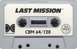 Cartridge artwork for Last Mission on the Commodore 64.