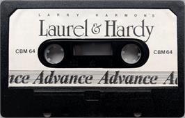Cartridge artwork for Laurel And Hardy on the Commodore 64.