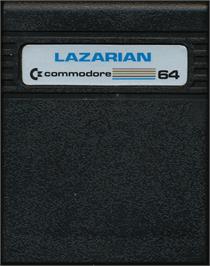 Cartridge artwork for Lazarian on the Commodore 64.