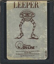 Cartridge artwork for Learning With Leeper on the Commodore 64.