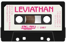 Cartridge artwork for Leviathan on the Commodore 64.