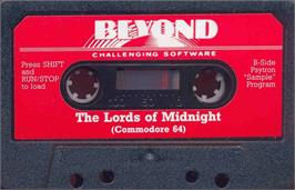 Cartridge artwork for Lords Of Midnight on the Commodore 64.