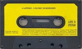 Cartridge artwork for Lupenio on the Commodore 64.