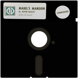Cartridge artwork for Mabel's Mansion on the Commodore 64.