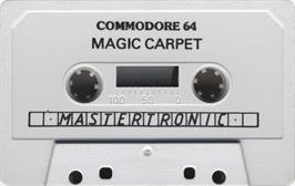 Cartridge artwork for Magic Carpet on the Commodore 64.