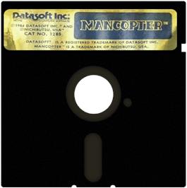 Cartridge artwork for Mancopter on the Commodore 64.