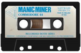 Cartridge artwork for Manic Miner 2010 on the Commodore 64.