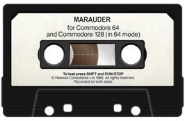 Cartridge artwork for Marauder (Ahoy!) on the Commodore 64.