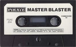 Cartridge artwork for Master Blaster (Electronic Arts) on the Commodore 64.