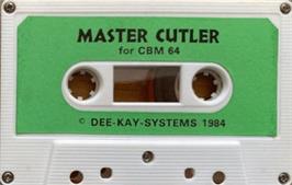 Cartridge artwork for Master Cutler on the Commodore 64.