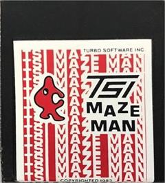 Cartridge artwork for Maze-Man (CP Verlag) on the Commodore 64.