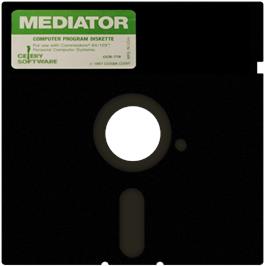Cartridge artwork for Mediator on the Commodore 64.