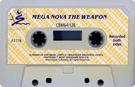 Cartridge artwork for Meganova - The Weapon on the Commodore 64.