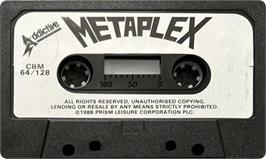 Cartridge artwork for Metaplex on the Commodore 64.