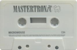 Cartridge artwork for Micro Mouse on the Commodore 64.
