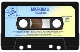 Cartridge artwork for Microball on the Commodore 64.